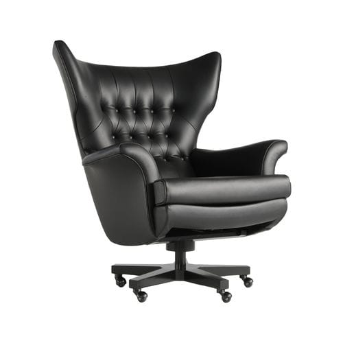 Chesterfield-Bürosessel - BONDAGE  - Pierre COUNOT BLANDIN - Leder / Buche / Ohren