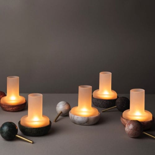 Marmor-Windlicht - ARTYCRAFT