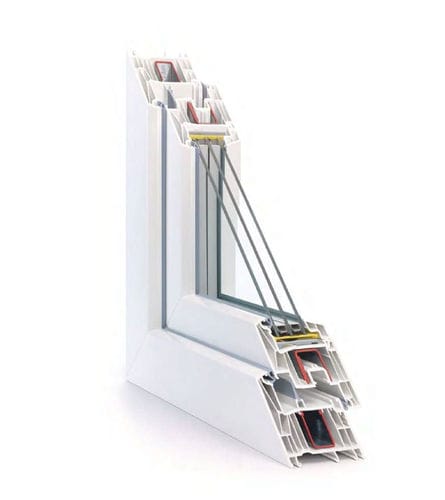 PVC-Fensterprofil - REHAU SYNEGO - Termo Express - Akustik / einbruchsicher / Sicherheit