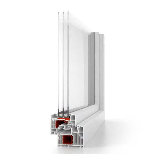 PVC-Fensterprofil - ALUPLAST IDEAL 8000® - Termo Express - mit Wärmedämmung / Akustik / einbruchsicher