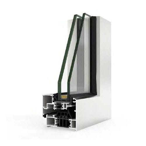 Aluminium-Fensterprofil - CORTIZO COR 70 - Termo Express - mit Wärmedämmung / Akustik / einbruchsicher