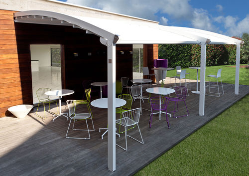 Angebaute Pergola - S120 PLUS - Termo Express - Aluminium / motorisiert / modulierbar