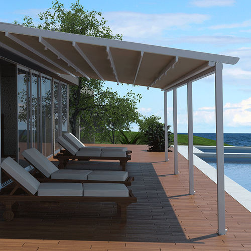 Angebaute Pergola - M 155 - Termo Express - Aluminium / motorisiert / modulierbar