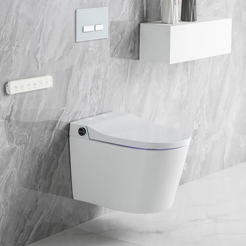 Smartes WC - С220 - Zhejiang wanjie intelligent Bathroom company - wandhängend / Keramik / für Gewerbegebrauch