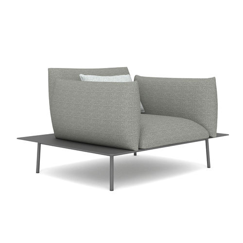 Moderner Sessel - KANO - IVINI - Sunbrella® / Aluminium / mit abnehmbarem Kissen