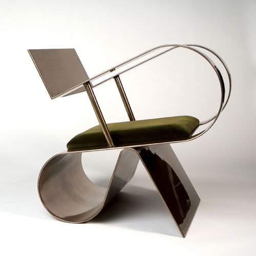 Sessel / originelles Design - SYMPHONY - Jason Mizrahi Designs - Samt / Aluminium / individuell gestaltbar
