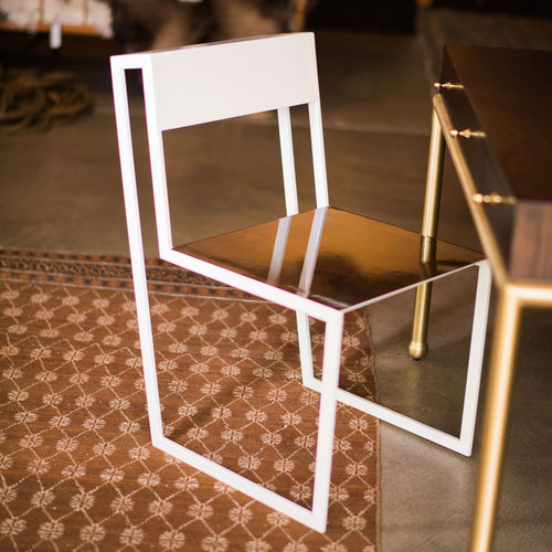 Moderner Stuhl - AIR - Jason Mizrahi Designs - für den Innenraum / Aluminium / Gestell aus Aluminium