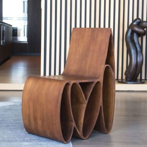 Stuhl / originelles Design - LOOP - Jason Mizrahi Designs - für den Innenraum / Esche / Gestell aus Esche