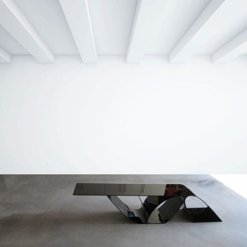 Konsolentisch / originelles Design - DENALI - Jason Mizrahi Designs - Polycarbonat / Gestell aus Polykarbonat / rechteckig