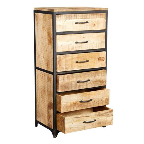 Industriestil-Chiffonnier - FB-IVF-116 - Furniture BoutiQ - Holz