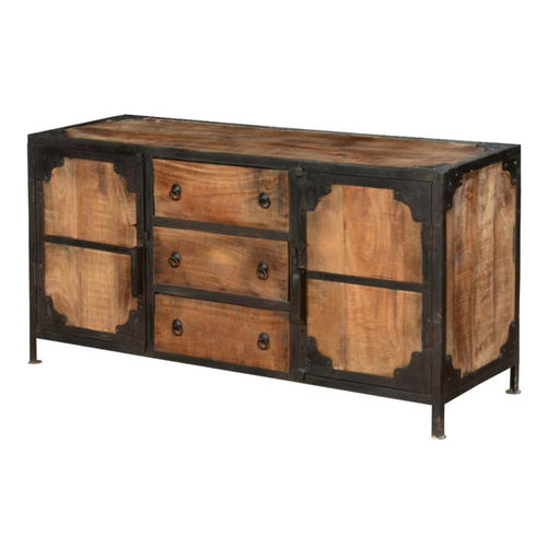 Industriestil-Sideboard - RICHMOND - Furniture BoutiQ - Massivholz / Metall / mit Schubladen