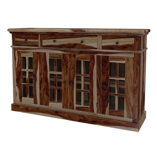 Klassisches Sideboard - PALAZZO - Furniture BoutiQ - Massivholz / mit Glasfront / mit Schubladen