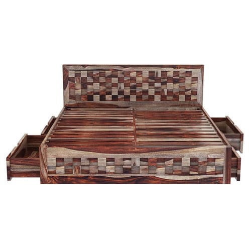 Bett / King Size - EMPIRE CHECKERED - Furniture BoutiQ - Queen Size / Einpersonen / modern