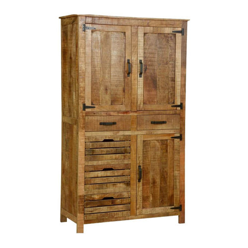 Klassischer Kleiderschrank - GOTHIC PIONEER - Furniture BoutiQ - Massivholz / mit Schwingtür / für Gewerbegebrauch