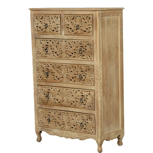 Hohe Kommode - LEWIC - Furniture BoutiQ - klassisch / Massivholz / handgefertigt