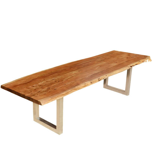 Moderner Esstisch - PORTLAM - Furniture BoutiQ - Holz / Gestell aus Metall / rechteckig