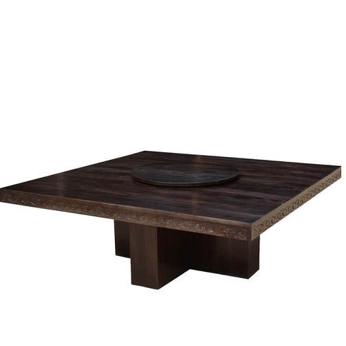 Klassischer Esstisch - ANNIT - Furniture BoutiQ - Massivholz / Gestell aus Holz / quadratisch