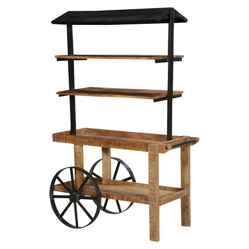 Industriedesign-Regal - SATHAS - Furniture BoutiQ - Holz / Eisen / für Homeoffice