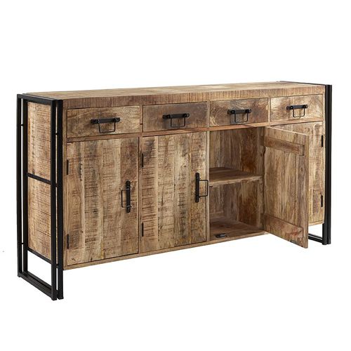 Modernes Sideboard - FAME - Furniture BoutiQ - Holz / Metall / mit Schubladen