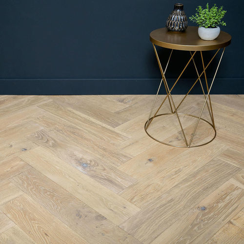 Mehrschichtparkett - AUTHENTIQUE FICELLE - Décoplus Parquets - Eiche / Herringbone / geölt