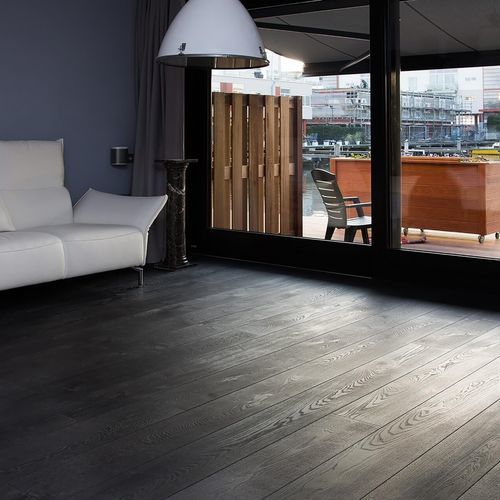 Mehrschichtparkett - LAVA GREY - Décoplus Parquets - Eiche / geölt / gealtert
