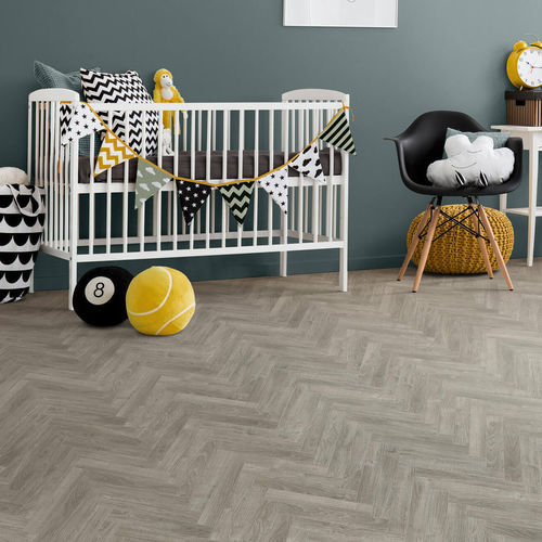 Eiche-Laminatboden - BATON ROMPU JAVA LIGHT GREY - Décoplus Parquets - schwimmend / Holzoptik / Parkettimitat