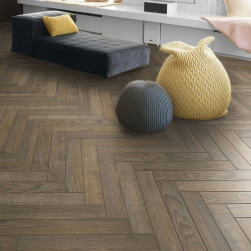 Holz-Laminatboden - BATON ROMPU JAVA BROWN - Décoplus Parquets - schwimmend / Holzoptik / Parkettimitat