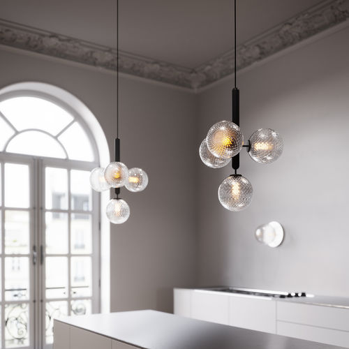 Hängelampe - MIIRA 4 - Nuura - Metall / geblasenes Glas / modern