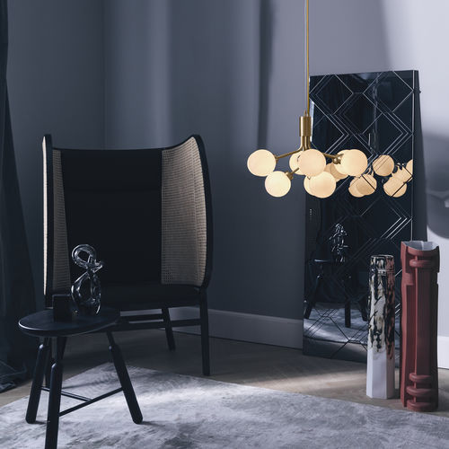 Moderner Kronleuchter - APIALES 9 - Nuura - geblasenes Glas / gebürstetes Messing / LED