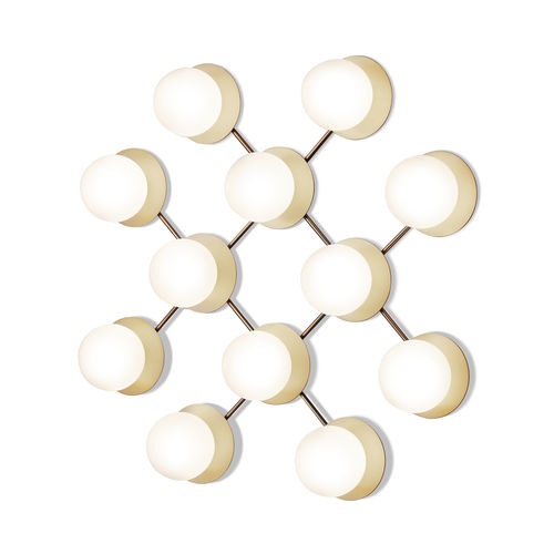 Moderne Wandleuchte - LIILA 12 OPAL - Nuura - für den Innenraum / Metall / geblasenes Glas