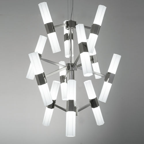 Moderner Kronleuchter - 01 - Patrizia Garganti - Kristall / für Gewerbegebrauch / mit geometrischen Motiven