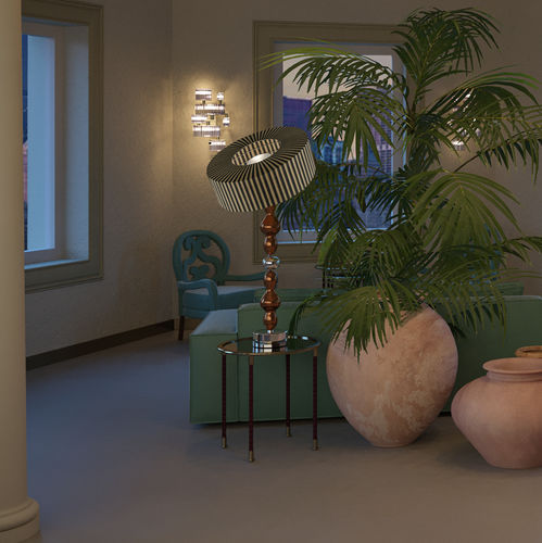 Tischlampe - PG577 - Patrizia Garganti - Keramik / modern / mit Kabel