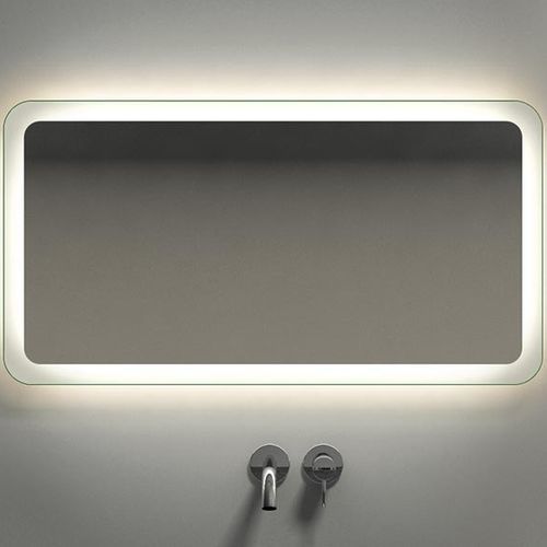 Wandmontierter Spiegel für Badezimmer - SHINE  - Kyrya Group - modern / rechteckig / weiß