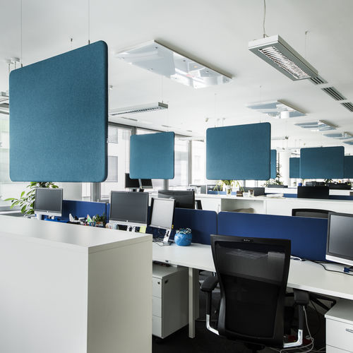 Akustikstoff-Raumteiler - MUTE - SilentLab - für Büro / für den Innenraum / hängend