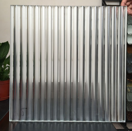 Glasscheibe / ESG Glas - MR-SJ-1007  - Guangzhou Topo Glass Co., Ltd. - texturiert / für Möbel / für Gebäude