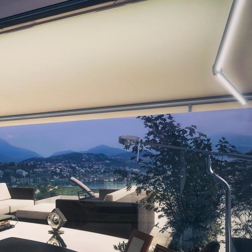 Kassettenmarkise - A1 CONCEPT  - gaviota - Fallarm / motorisiert / für Terrasse