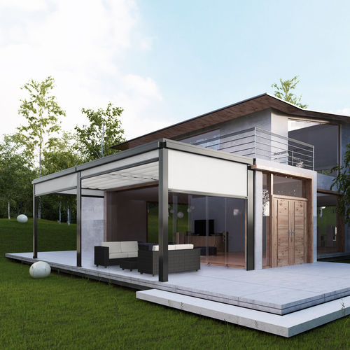Segeltuchjalousie - IGLOO - gaviota - Aluminium / für Außenbereich / für Sonnenschutz