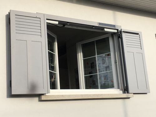 Einflügeliger Fensterladen - FLEXSUN - Volets Thiebaut - extrudiertes Aluminium / Aluminiumprofil / lackiert