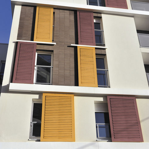 Schiebe-Fensterladen - LAMES AM&Eacute;RICAINES - Volets Thiebaut - Lamellen / extrudiertes Aluminium / lackiert