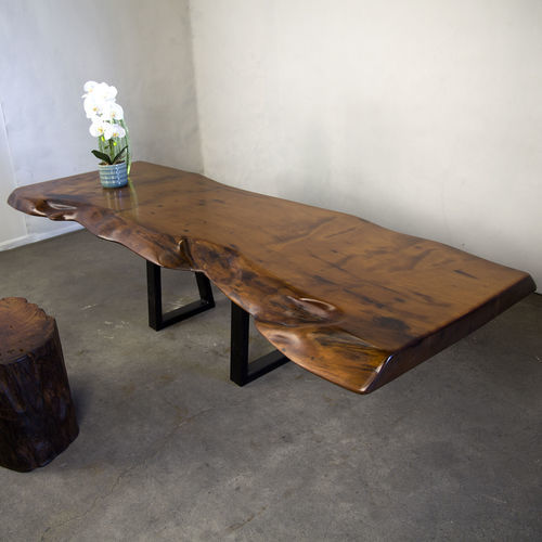 Moderner Couchtisch - 220056 - Icewood - Holz / Harz / Gestell aus Metall