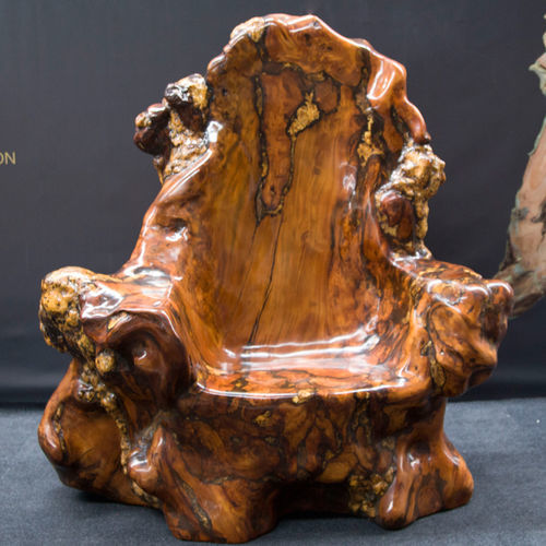 Holzskulptur - The Throne - Icewood - Harz / freistehend / gegenständliche Malerei