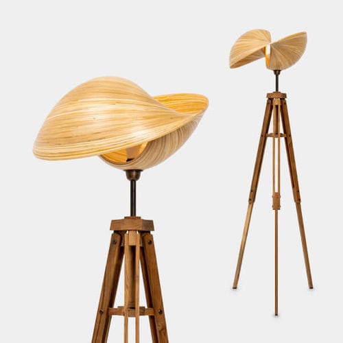 Stehleuchte - VERSA - Bambusa Bali - Bambus / Teakholz / originelles Design