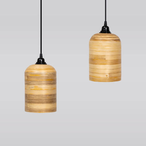 Hängelampe - SAKALA - Bambusa Bali - Holz / modern / mit Kabel