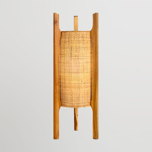 Nachttischlampe - TOOBA S - Bambusa Bali - Rattan / Teakholz / klassisch
