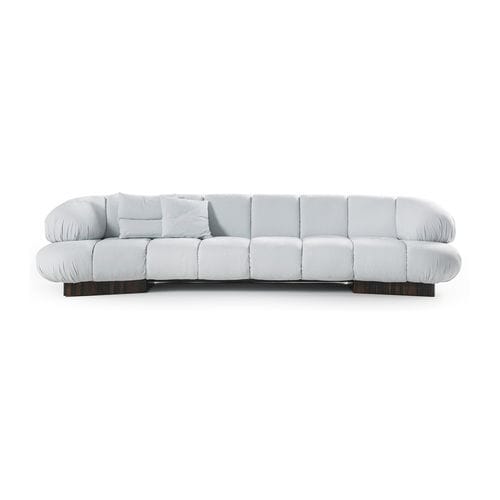 Modernes Sofa - KIRO - HESSENTIA | Cornelio Cappellini - Stoff / Leder / mit Armlehnen