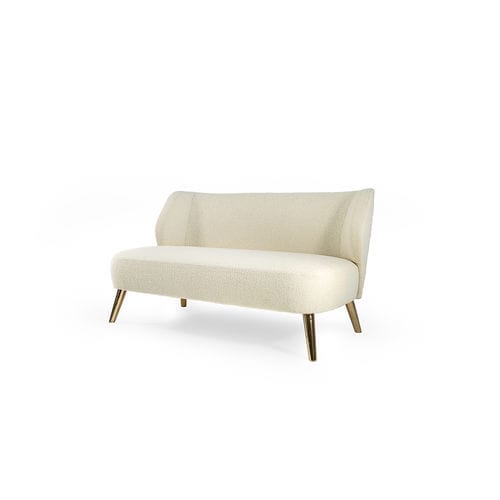 Moderne Polsterbank - MARILOU - HESSENTIA | Cornelio Cappellini - Stoff / Leder / Gestell aus Metall