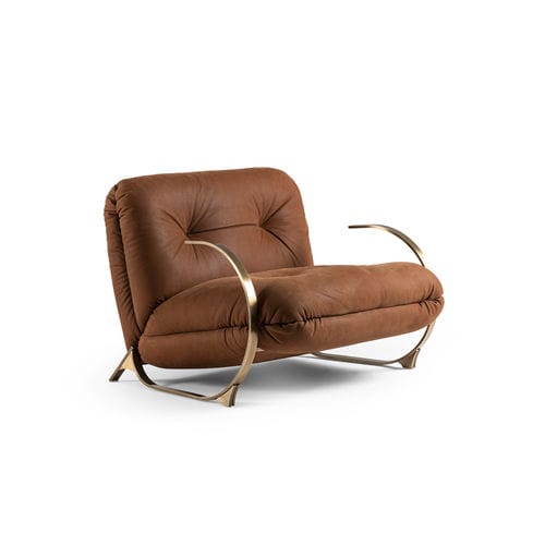 Moderner Sessel - LULU - HESSENTIA | Cornelio Cappellini - Stoff / Leder / Holz