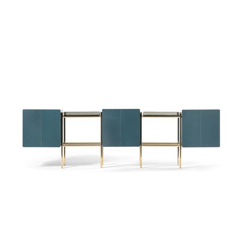 Modernes Sideboard - LIBRA - HESSENTIA | Cornelio Cappellini - Holz / Metall / Glas
