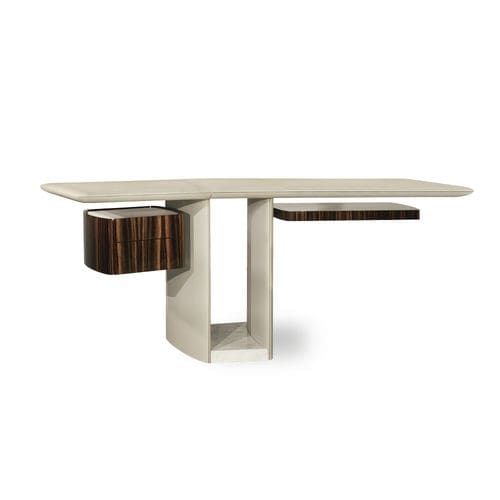 Bodenstehender Schreibtisch - ECLIPSE - HESSENTIA | Cornelio Cappellini - modern / Ebenholz / Leder