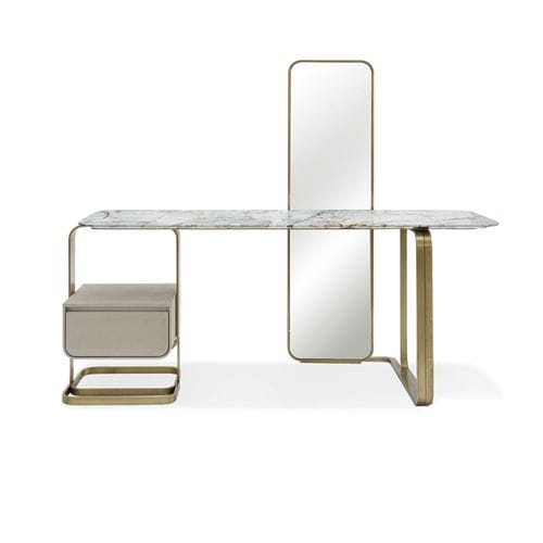 Moderner Schminktisch - NOVA  - HESSENTIA | Cornelio Cappellini - Metall / Leder / Marmor